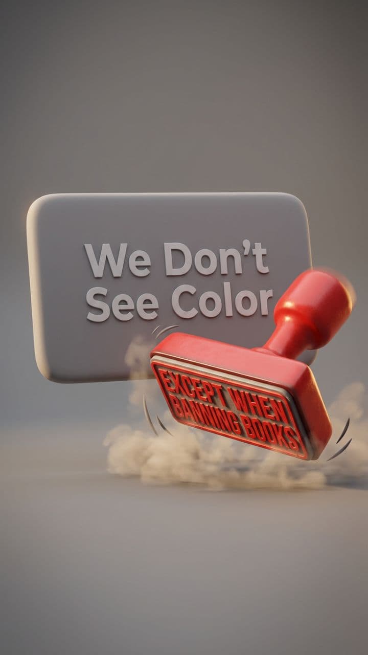We Don't See Color...Except When Banning Books!
