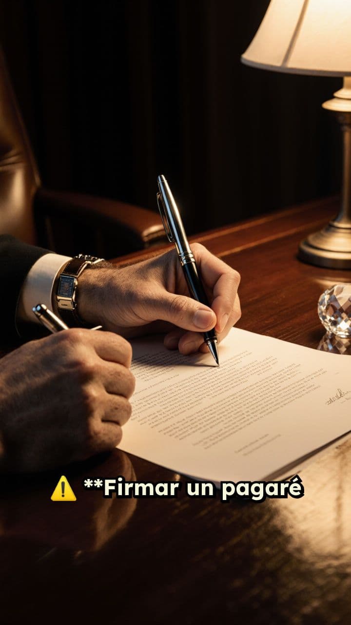 Riesgos de firmar un pagaré