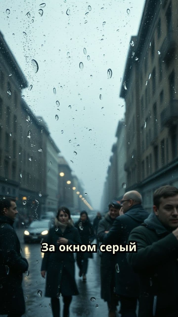 Грустный городской пейзаж