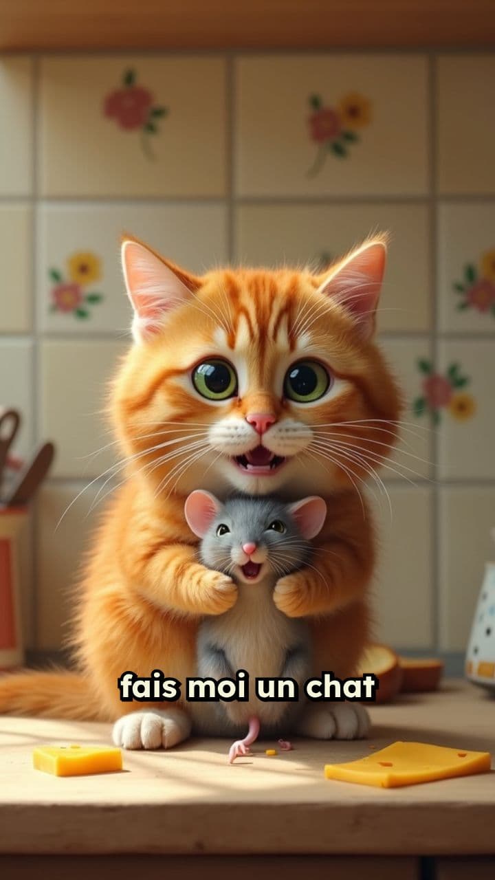 Le chat gourmet et la souris maline
