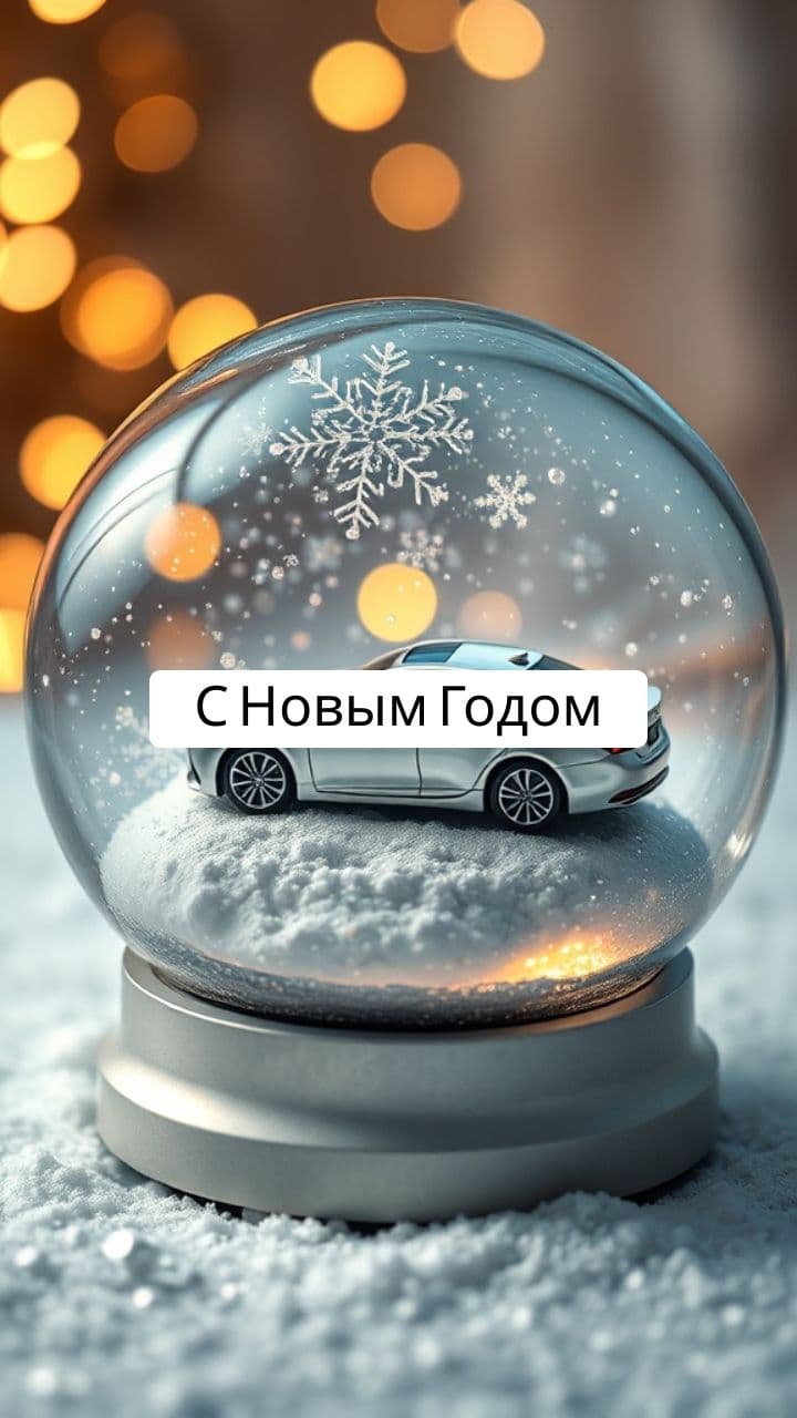 Snow Globe Lexus New Year GIF