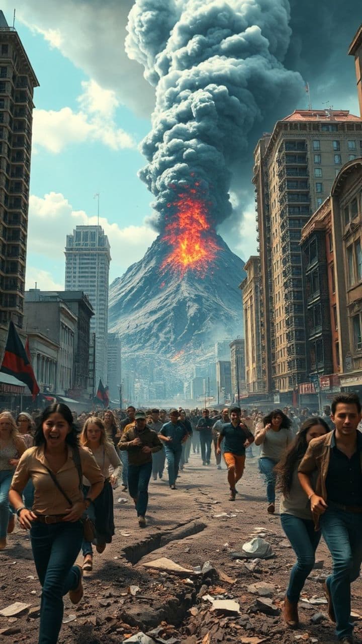 Disaster Strikes: Volcano and Earthquake Unite