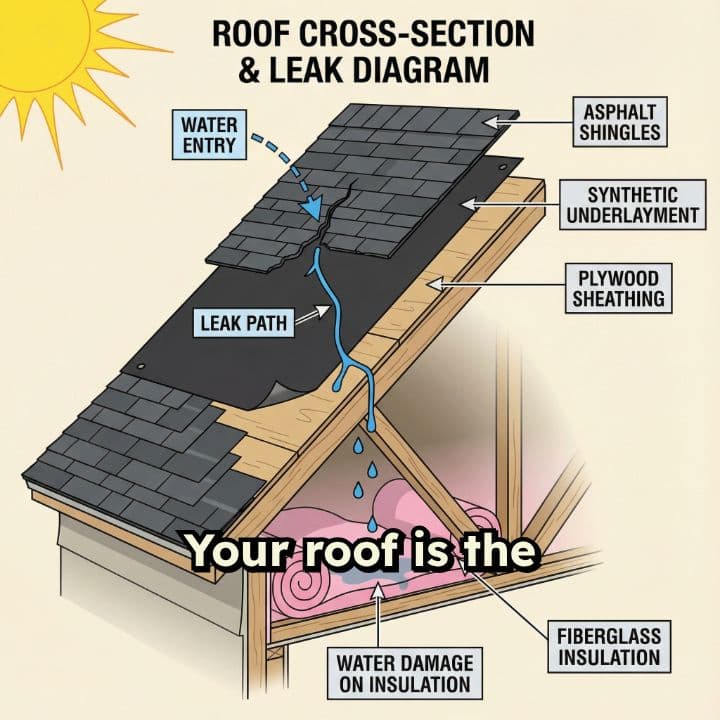 Free Roof Inspection Stops Recurring Leaks
