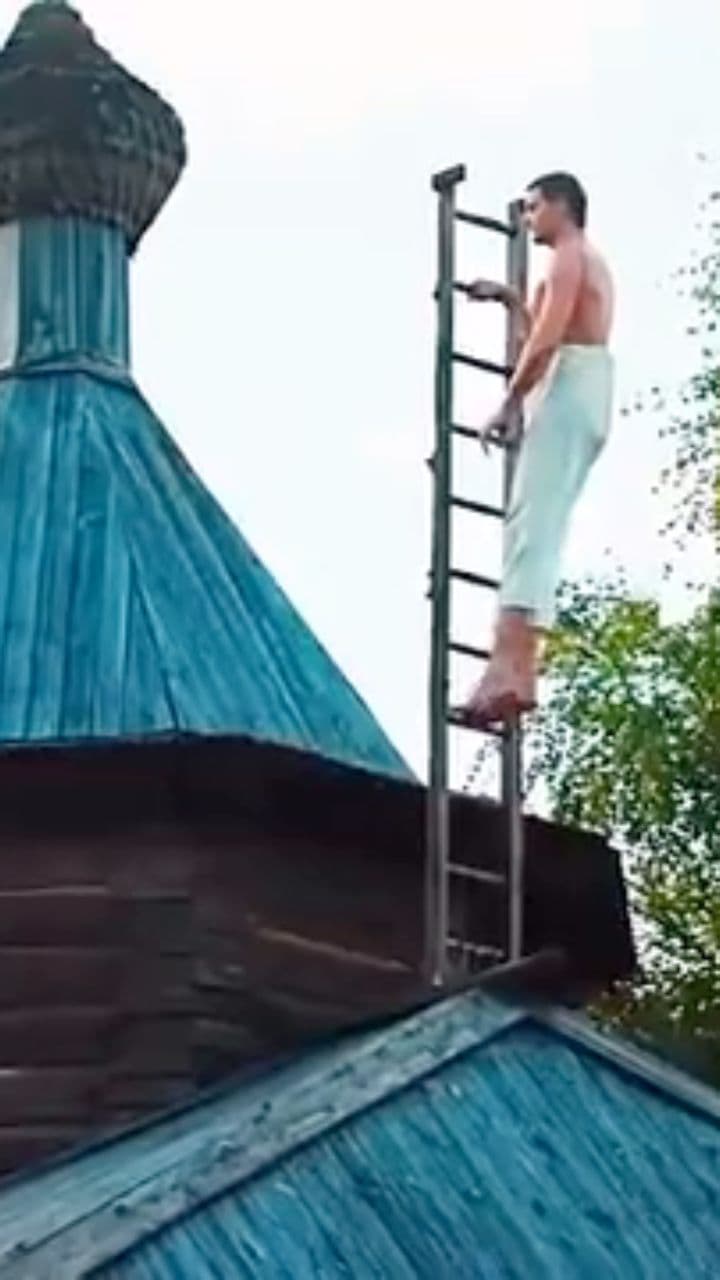 神秘男子的奇异表演