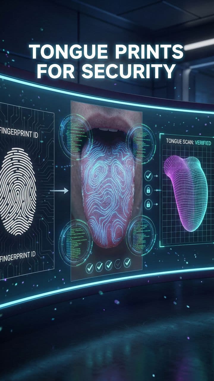 Tongue Prints for Security #didyouknow #sciencefacts #humanbody #biologyfacts #mindblowingfacts #factsdaily #learnontiktok #weirdscience #uniquefacts