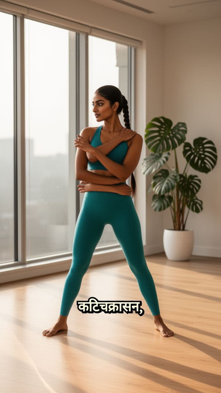 कटिचक्रासन: लाभ और निषेध