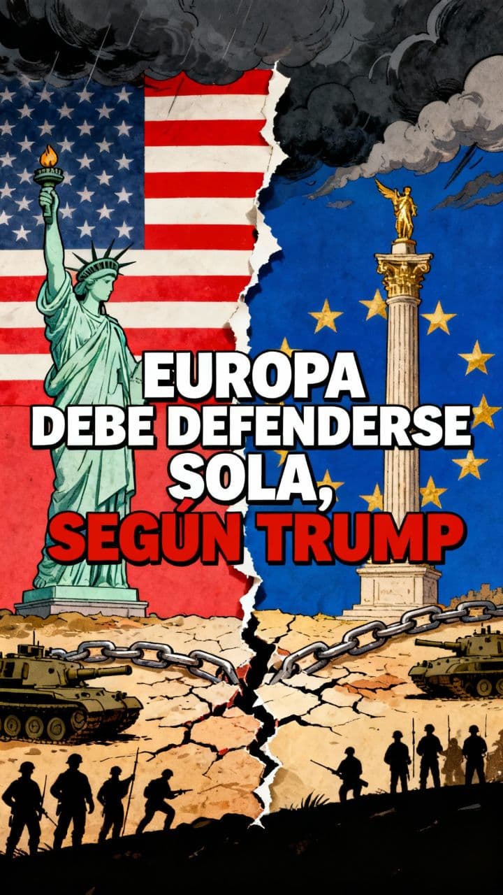 Europa debe defenderse sola, según Trump