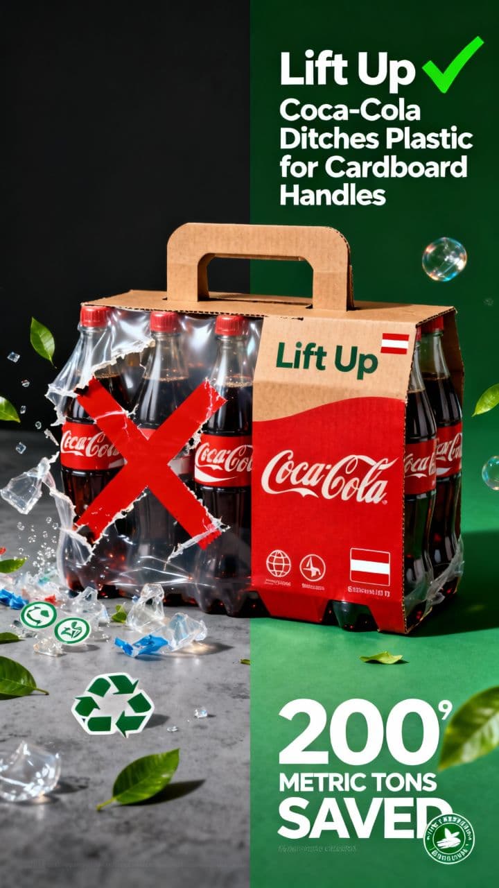 Coca-Cola Ditches Plastic for Cardboard Handles