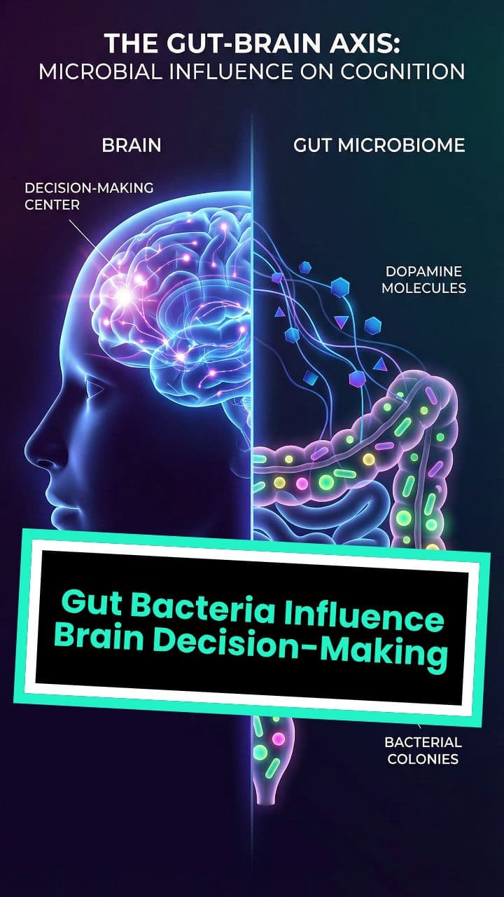 Gut Bacteria Influence Brain Decision-Making