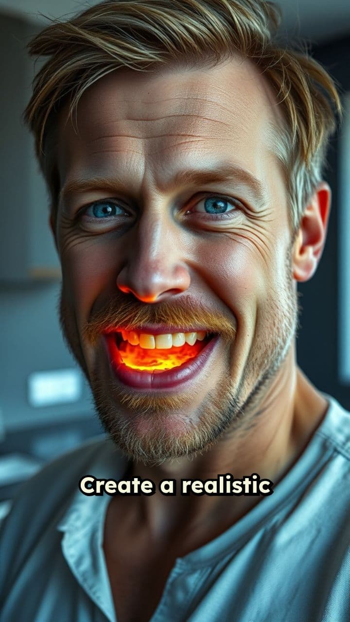 Biting Glowing Lava in the Kitchen