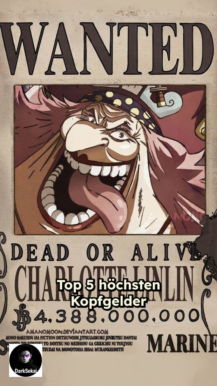 Die höchsten Kopfgelder in One Piece