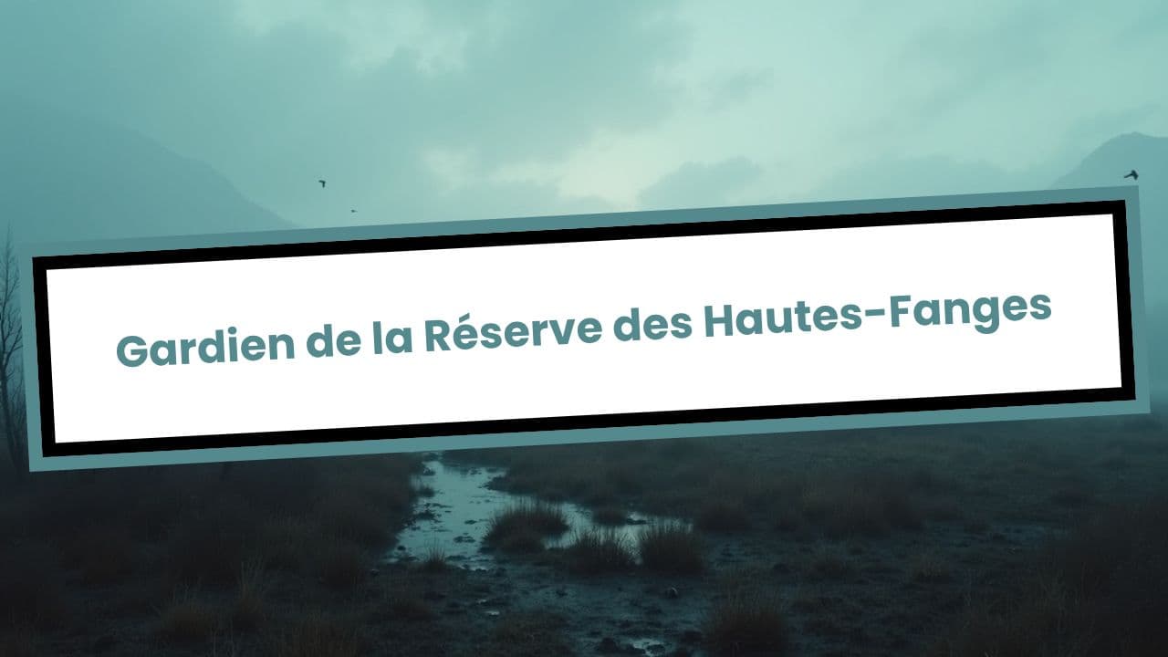 Gardien de la Réserve des Hautes-Fanges