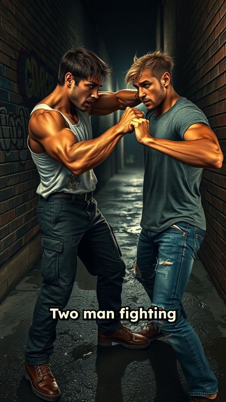 Two Men in Combat