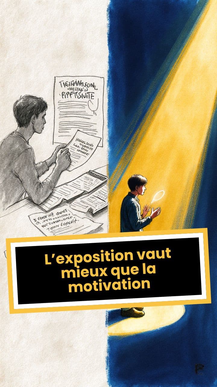 L’exposition vaut mieux que la motivation