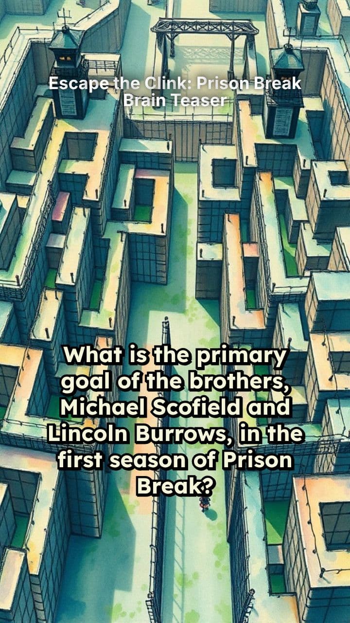 Escape the Clink: Prison Break Brain Teaser