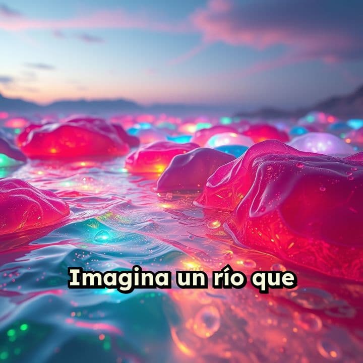 El río de gelatinas mágicas