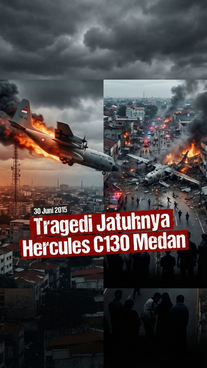 Tragedi Jatuhnya Hercules C130 Medan