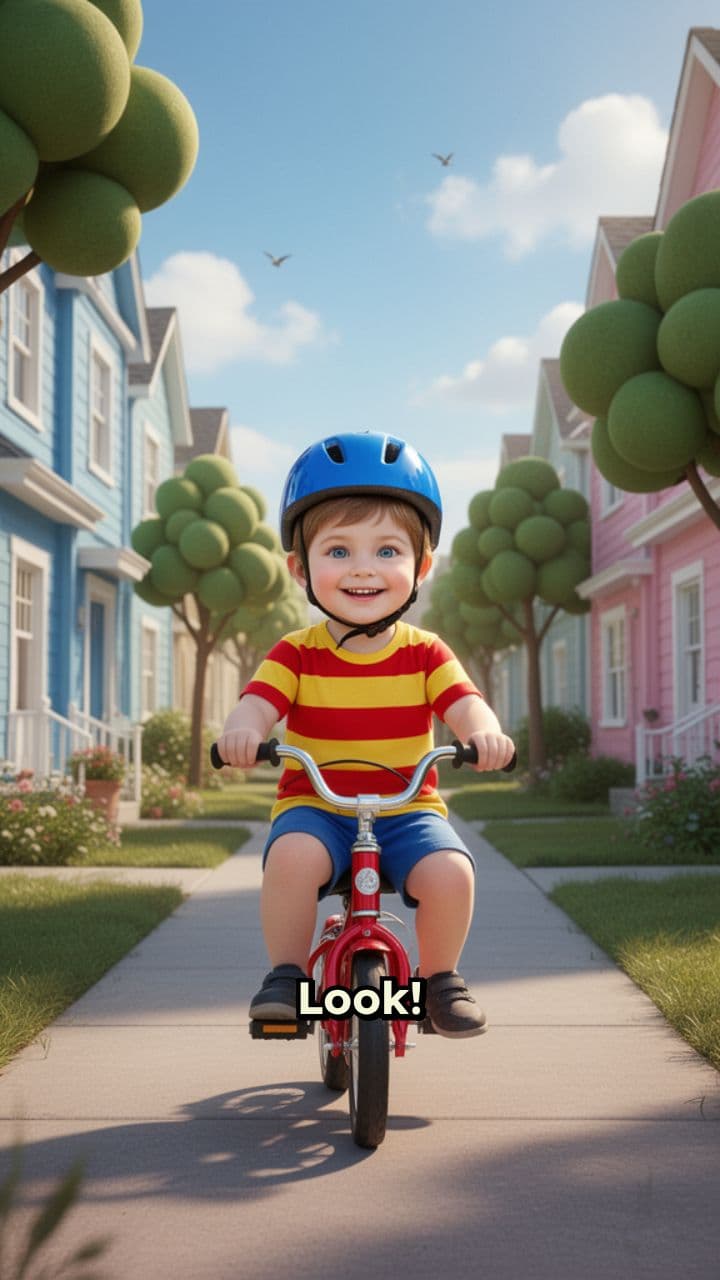 The Boy and the Monkey's Bicycle Adventure