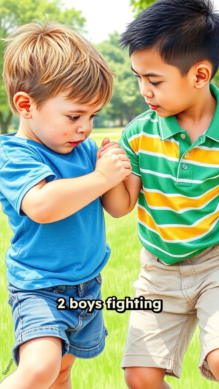 Драка двух мальчиков