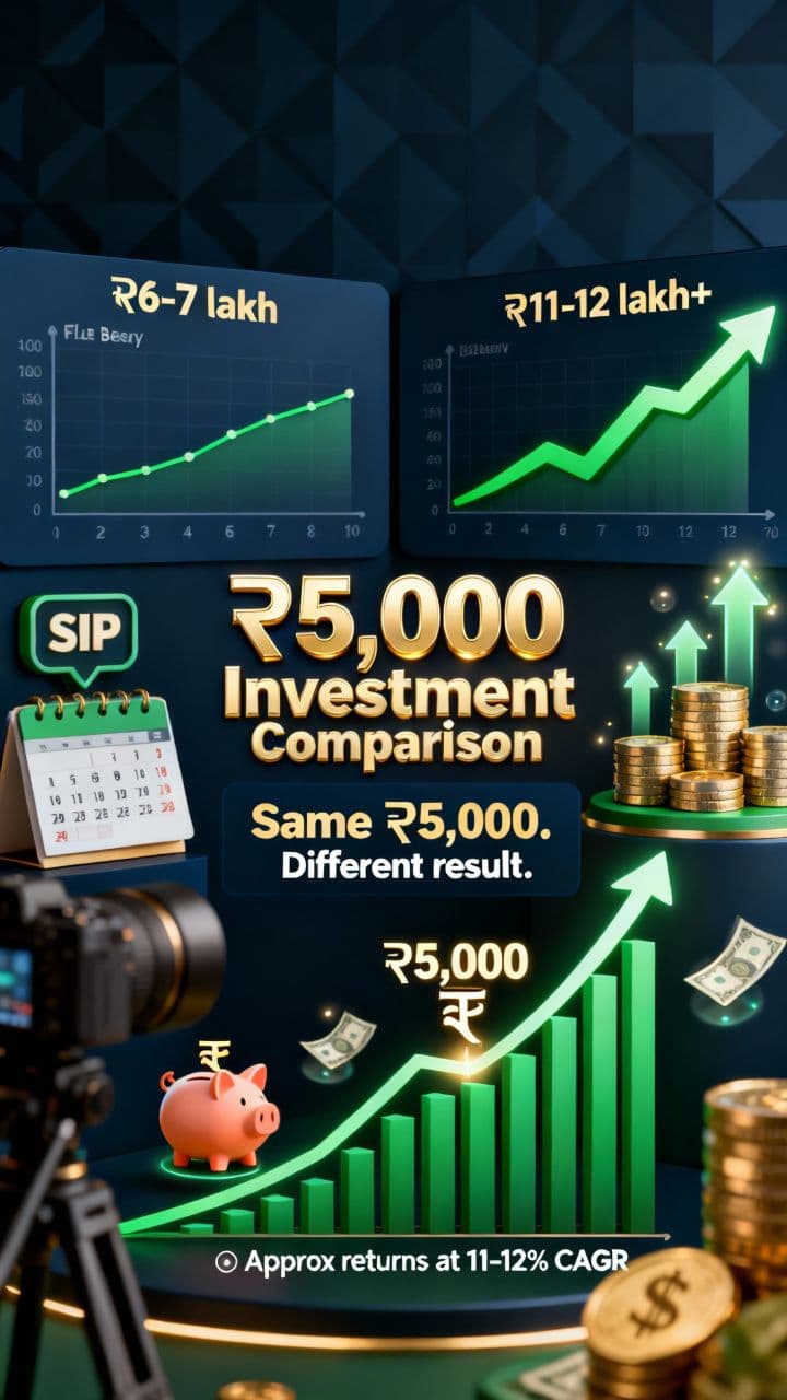 ₹5,000 Investment Comparison