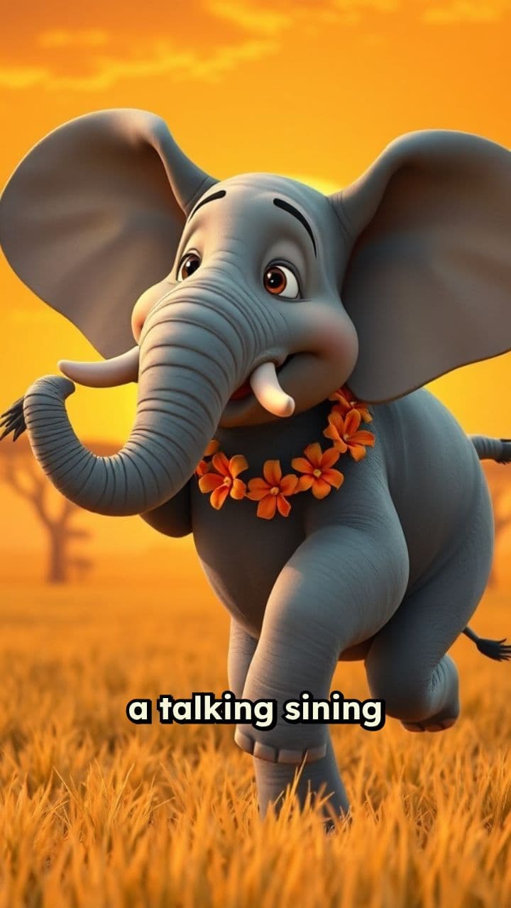 Singing and Dancing Elephant in the Wild