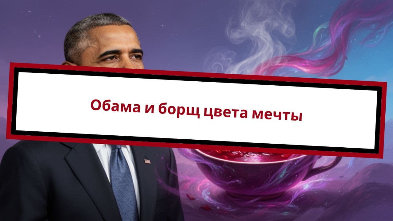 Обама и борщ цвета мечты