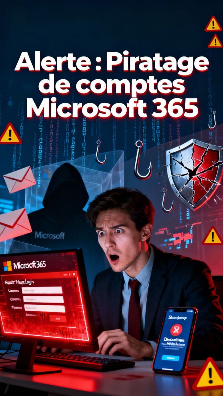 Alerte : Piratage de comptes Microsoft 365