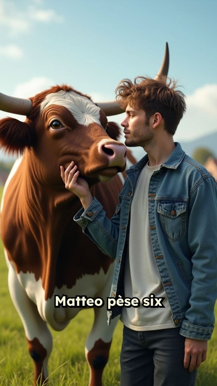 Mon ami Matteo, la vache géante