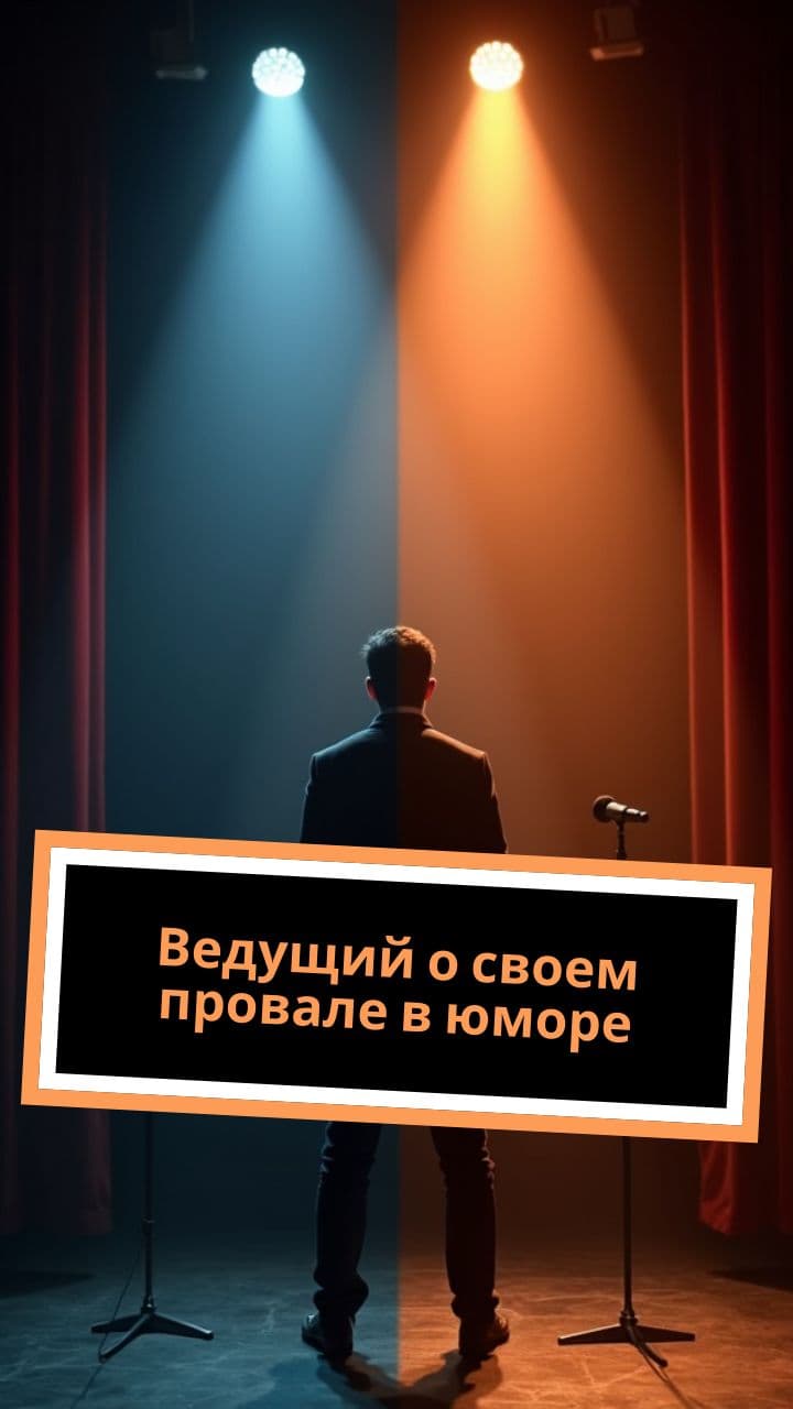 Ведущий о своем провале в юморе