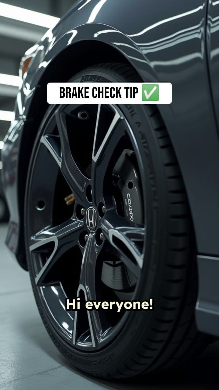 Honda Accord Brake Check Quick Tip