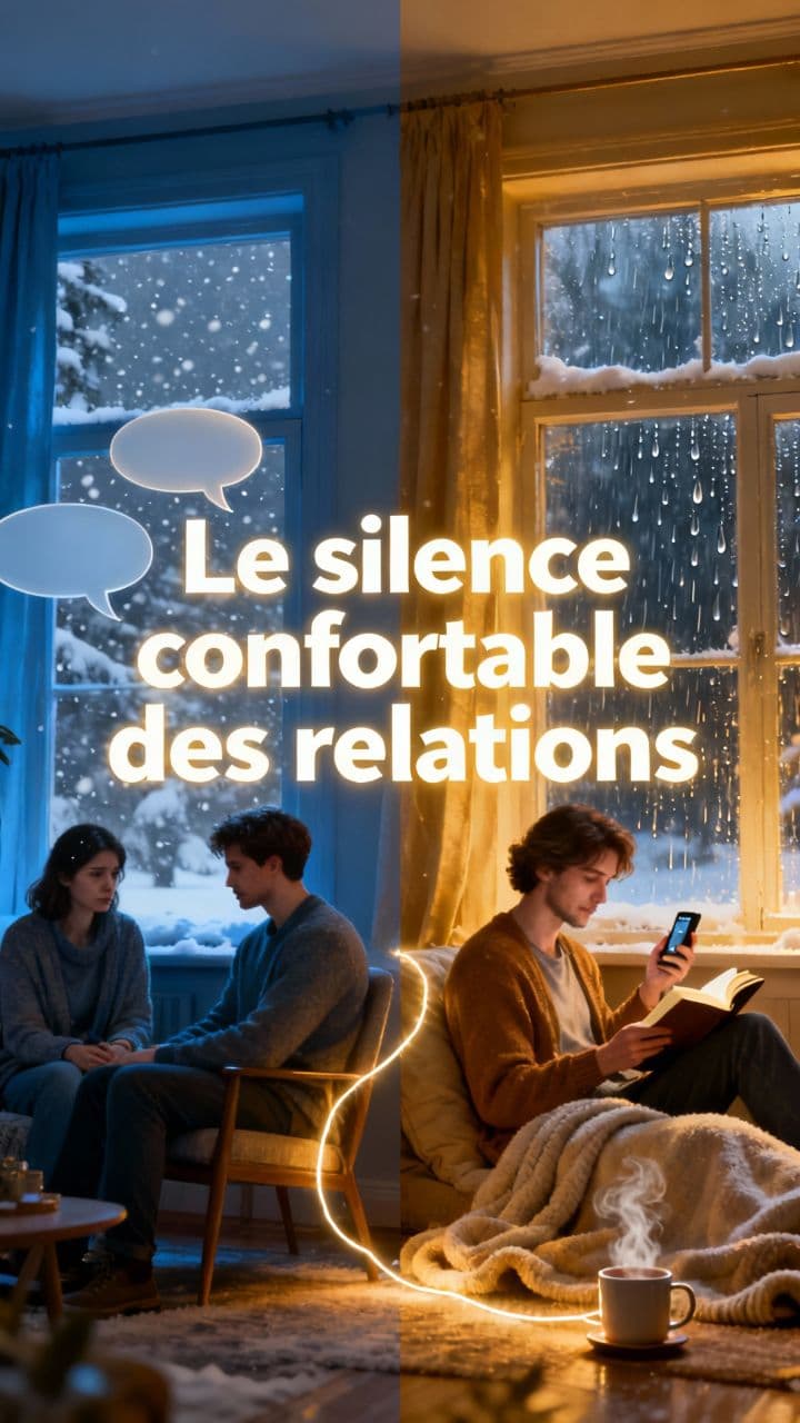 Le silence confortable des relations.