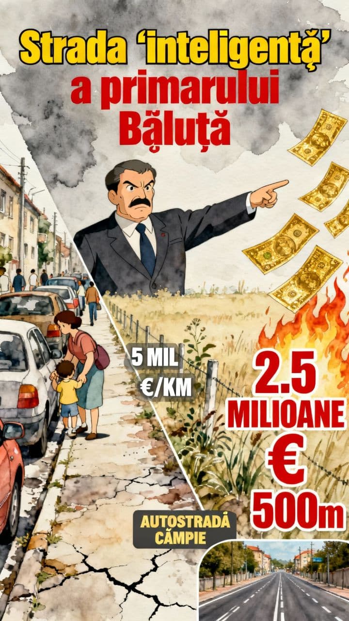 Strada "inteligentă" a primarului Băluță