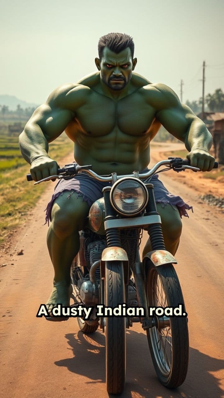 Hulk की टूटी बाइक की यात्रा