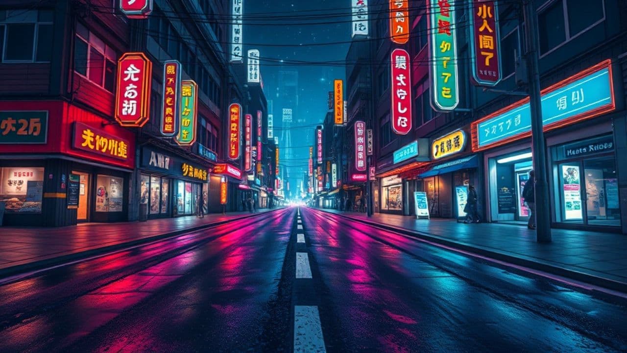 Lightning in the Neon Night