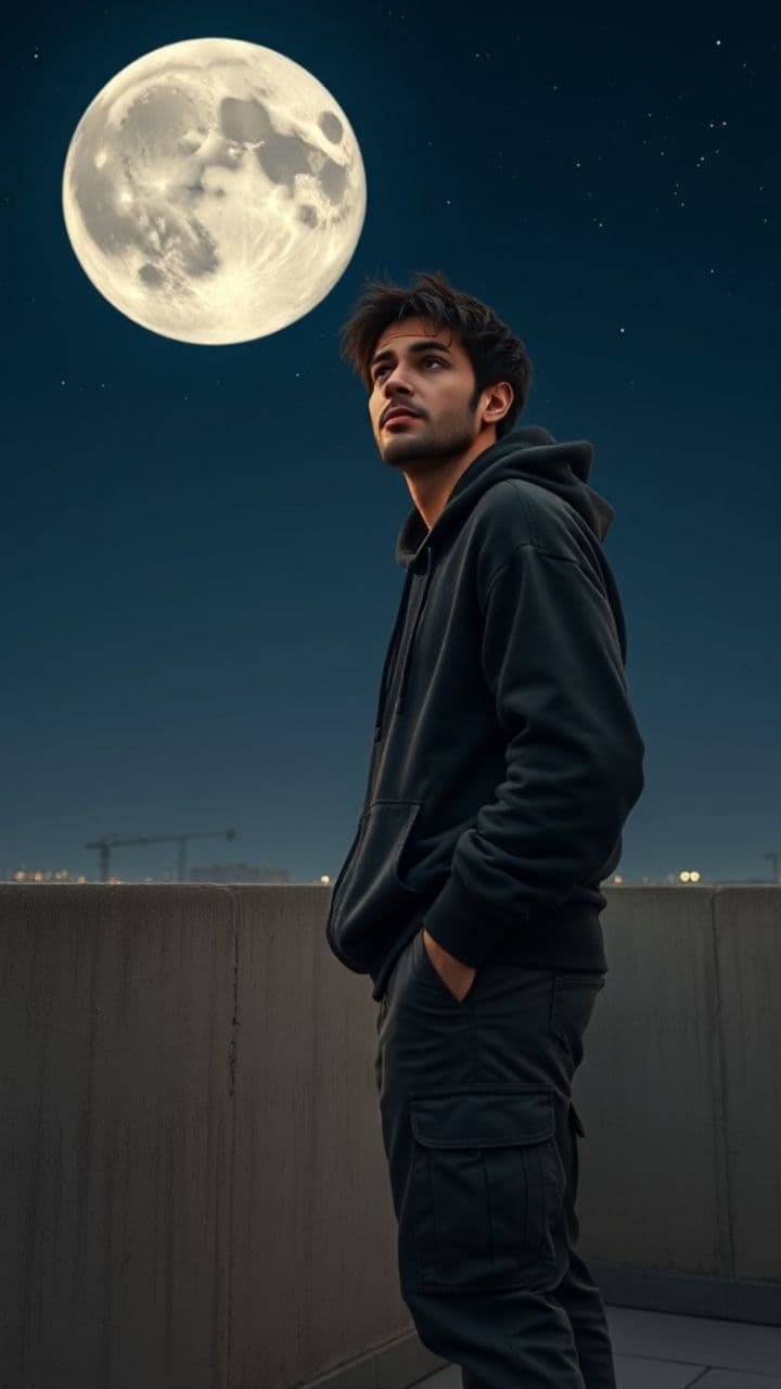 Des fois, j'regarde la lune