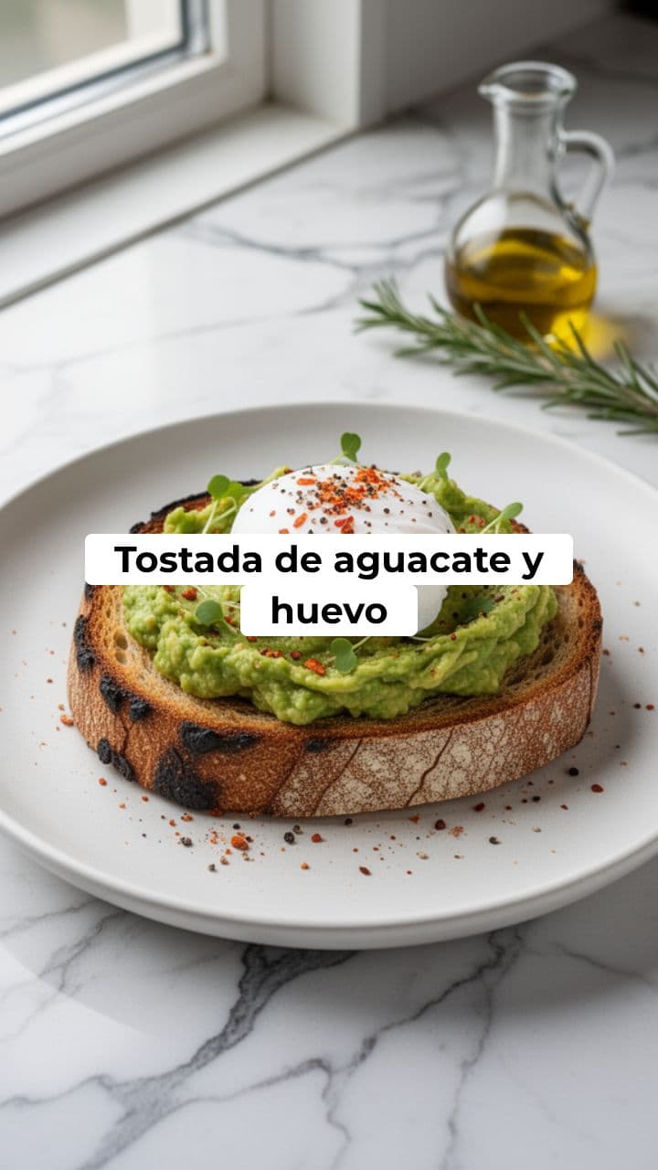 Receta Saludable: Tostada de Aguacate y Huevo
