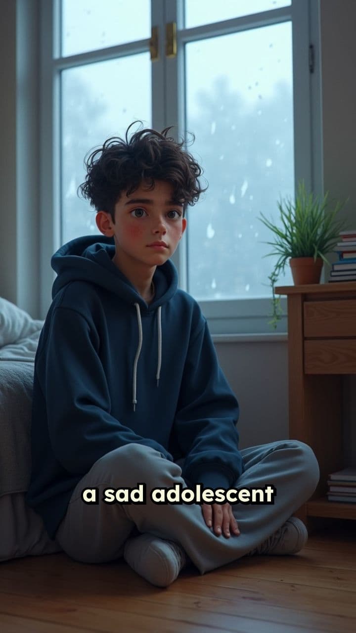 Sad Adolescent by the Window