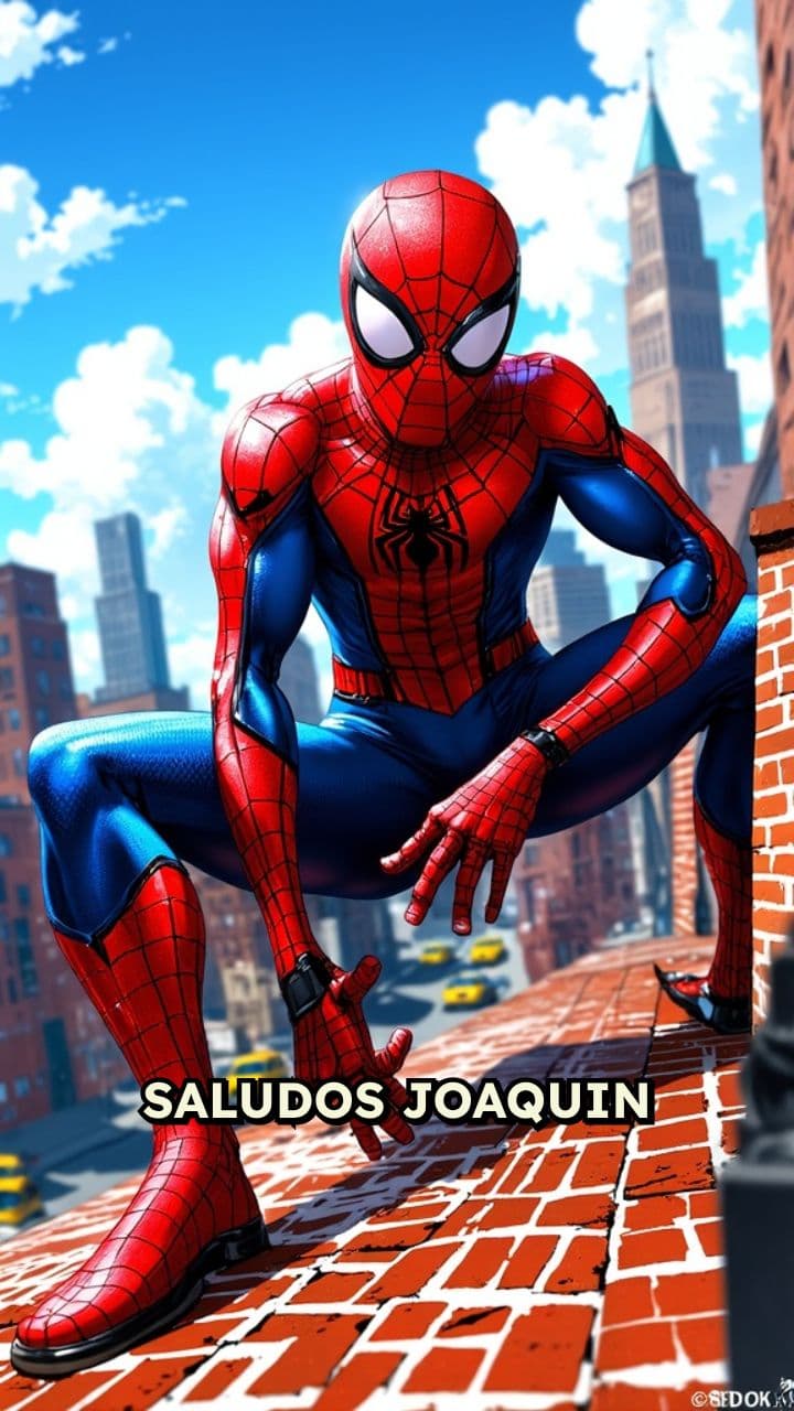 Mensaje de Spiderman para Joaquín