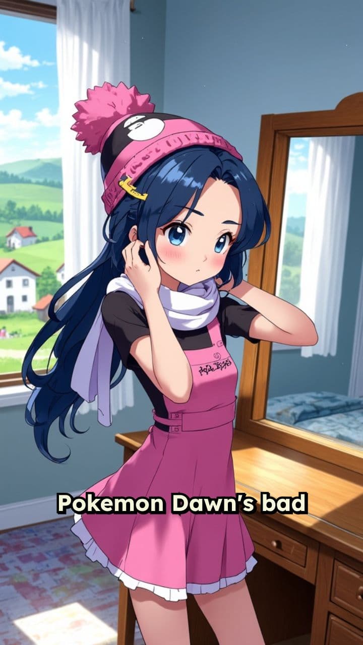 Dawn's Bad Hair Day in Twinleaf Town