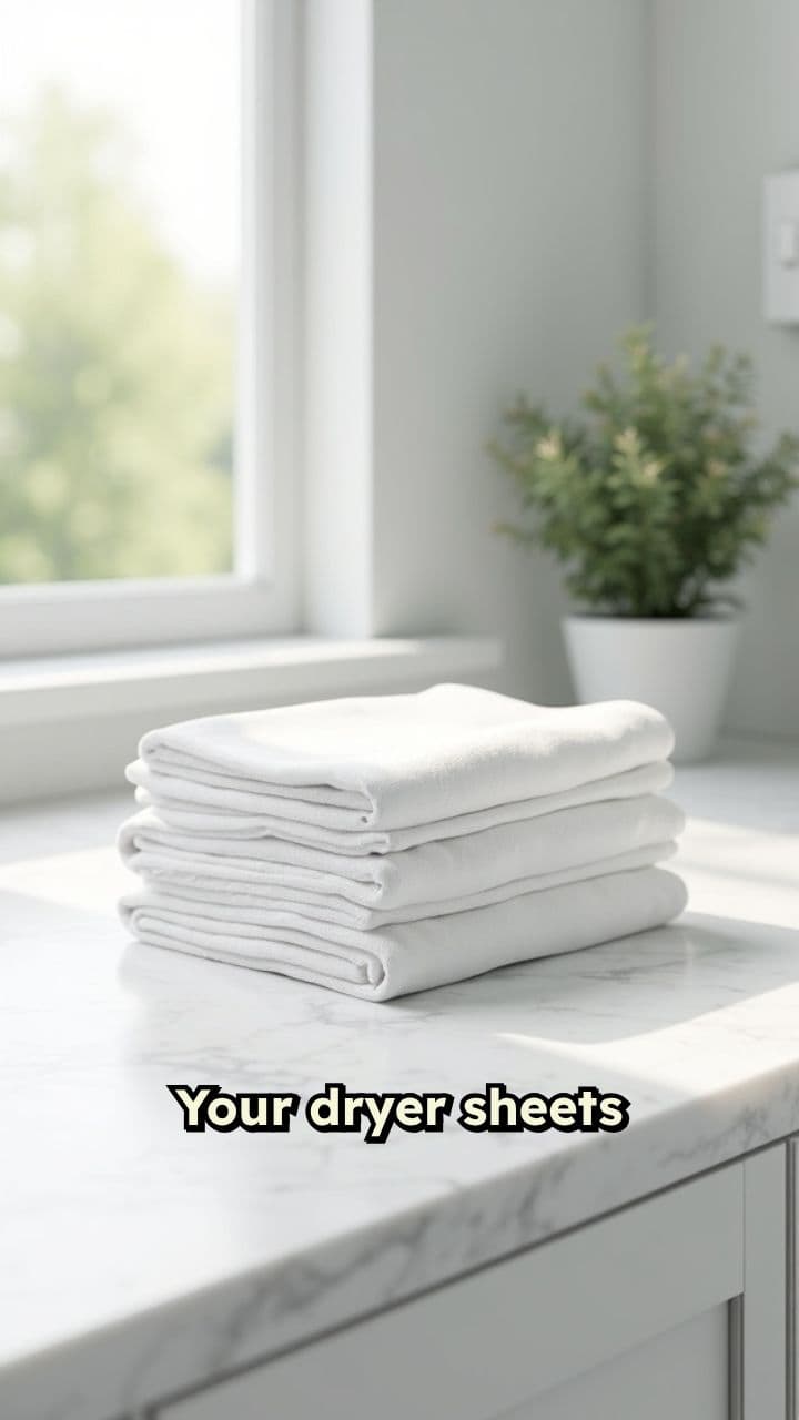 Transform Used Dryer Sheets into Cleaning Tools