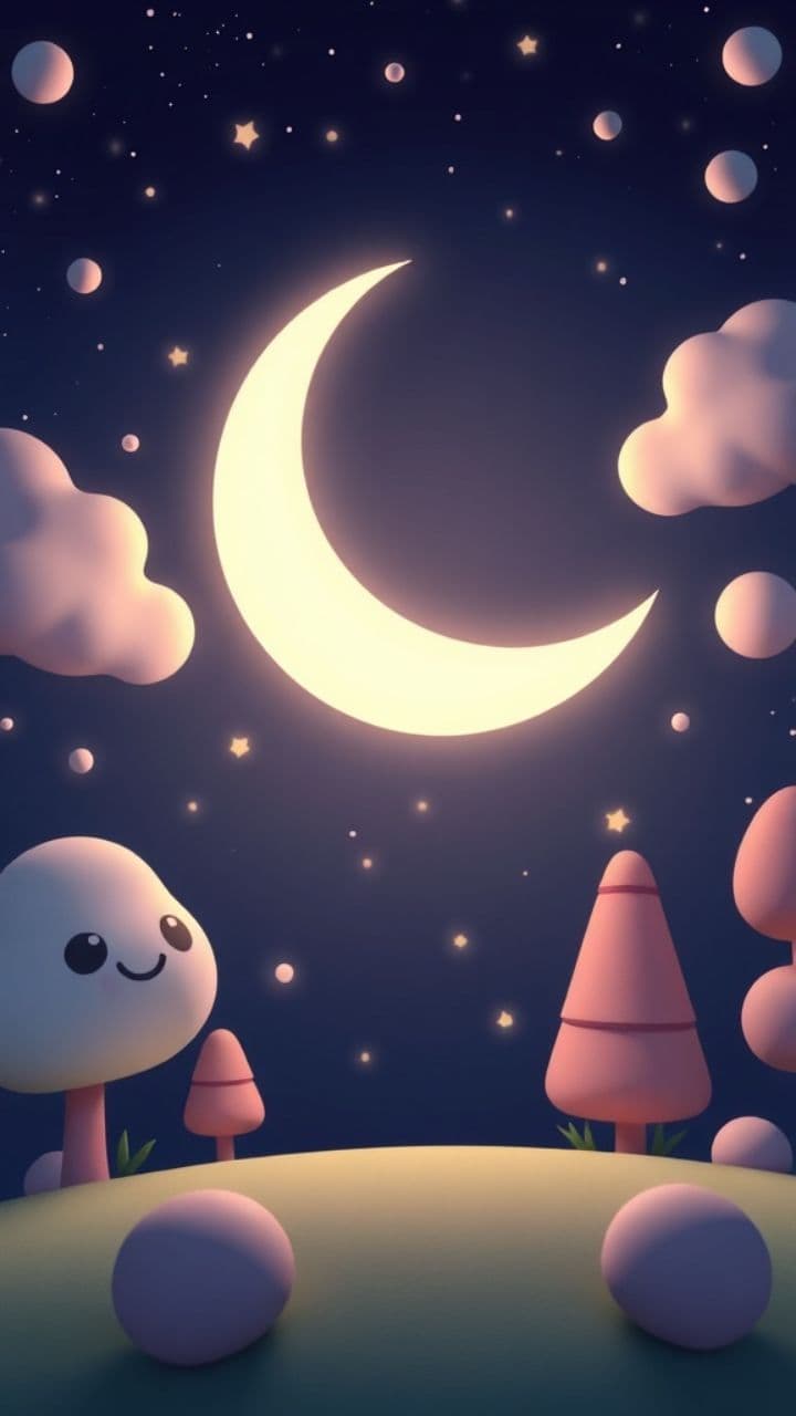 Fiocco Rosa sotto la Luna