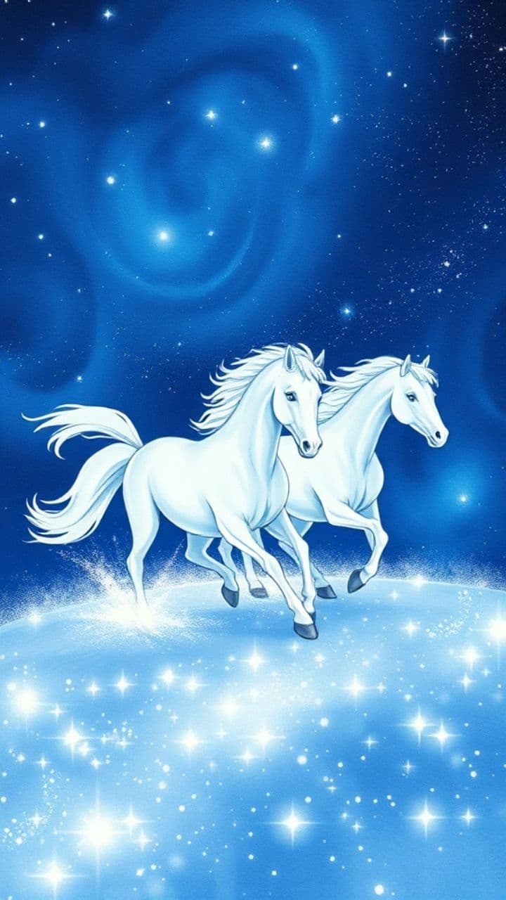 Сказка о белых конях