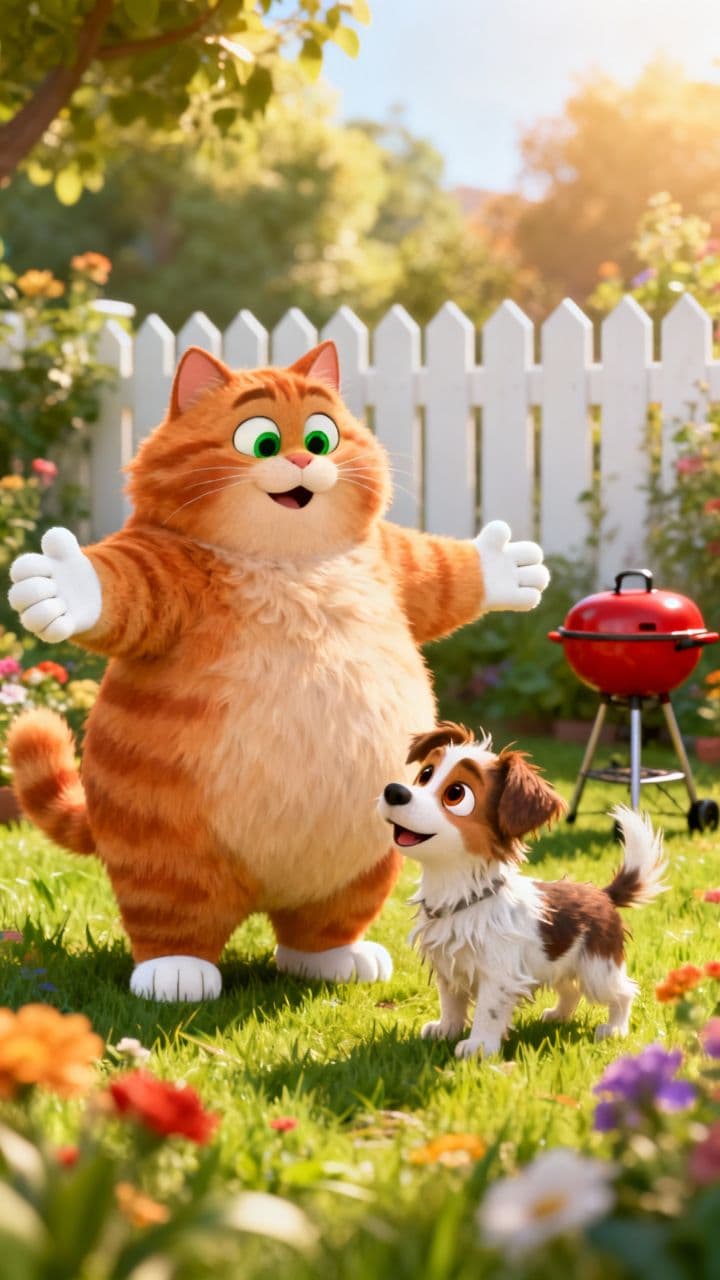 "Grill Friends: A Darkly Cute Encounter"