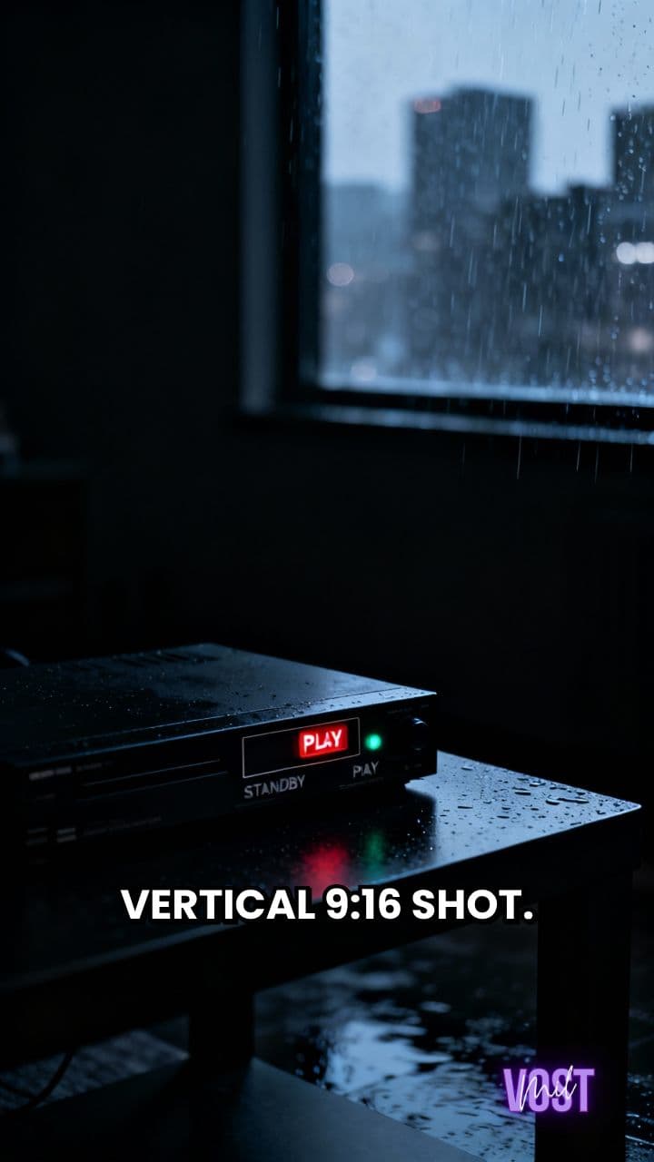 VHS Player Activation in Darkness