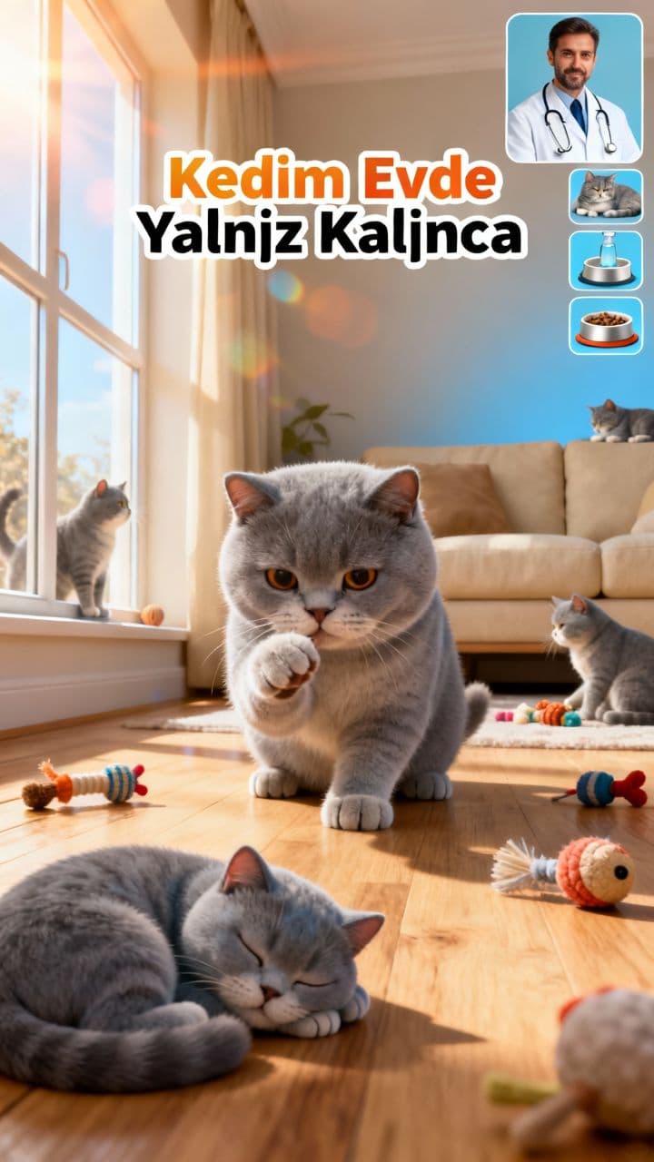 Kedim Evde Yalnız Kalınca
