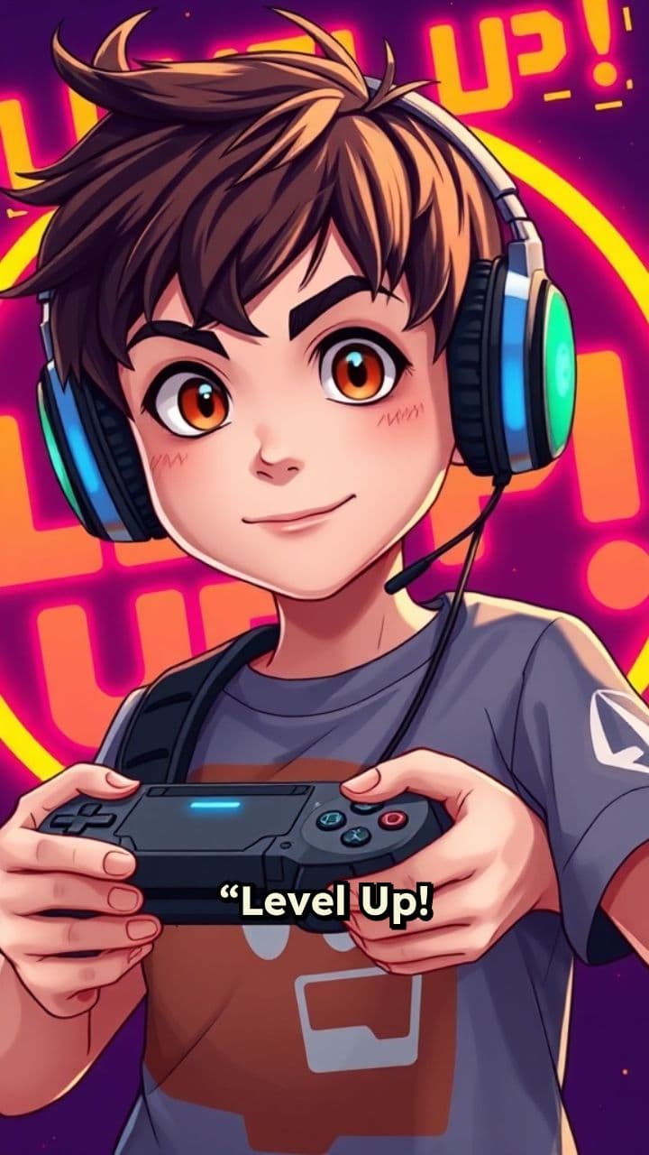 Level Up! Gamer Boy's Adventure