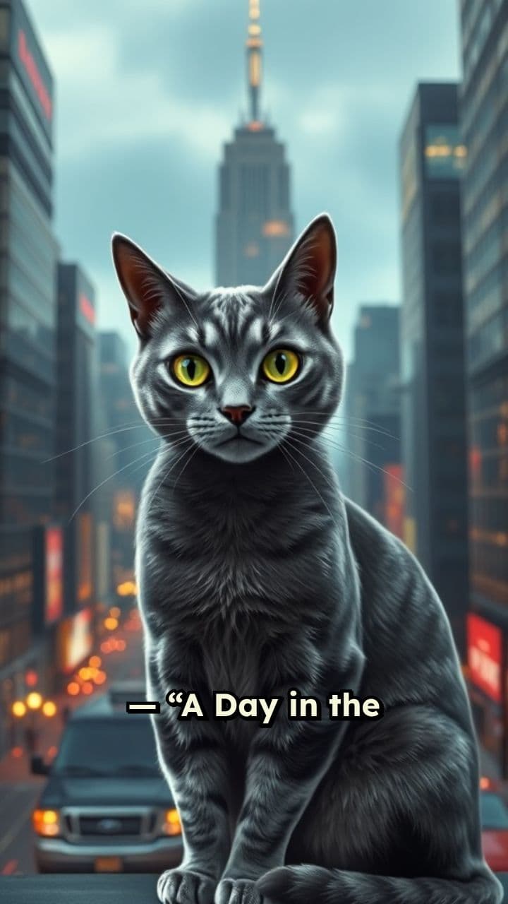 A Day with Whiskers the City Cat