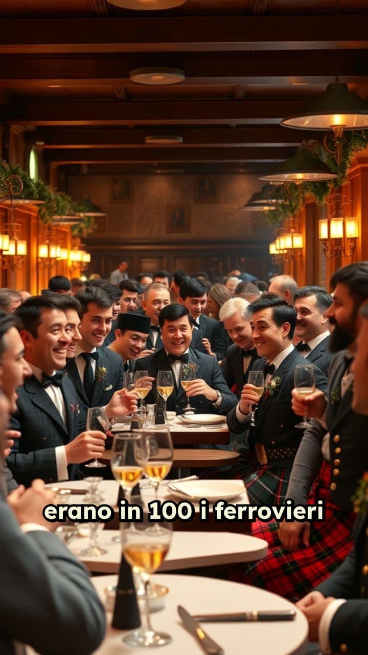 Festa in kilt al ristorante al corno