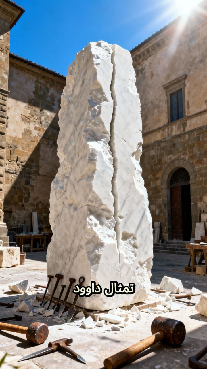 داوود مايكل أنجلو: لحظة قبل المعركة