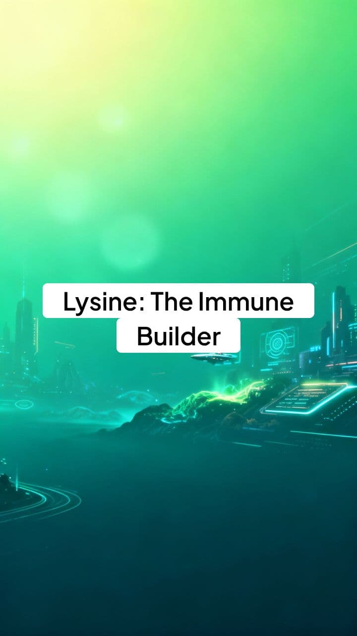 Lysine: The Immune Builder